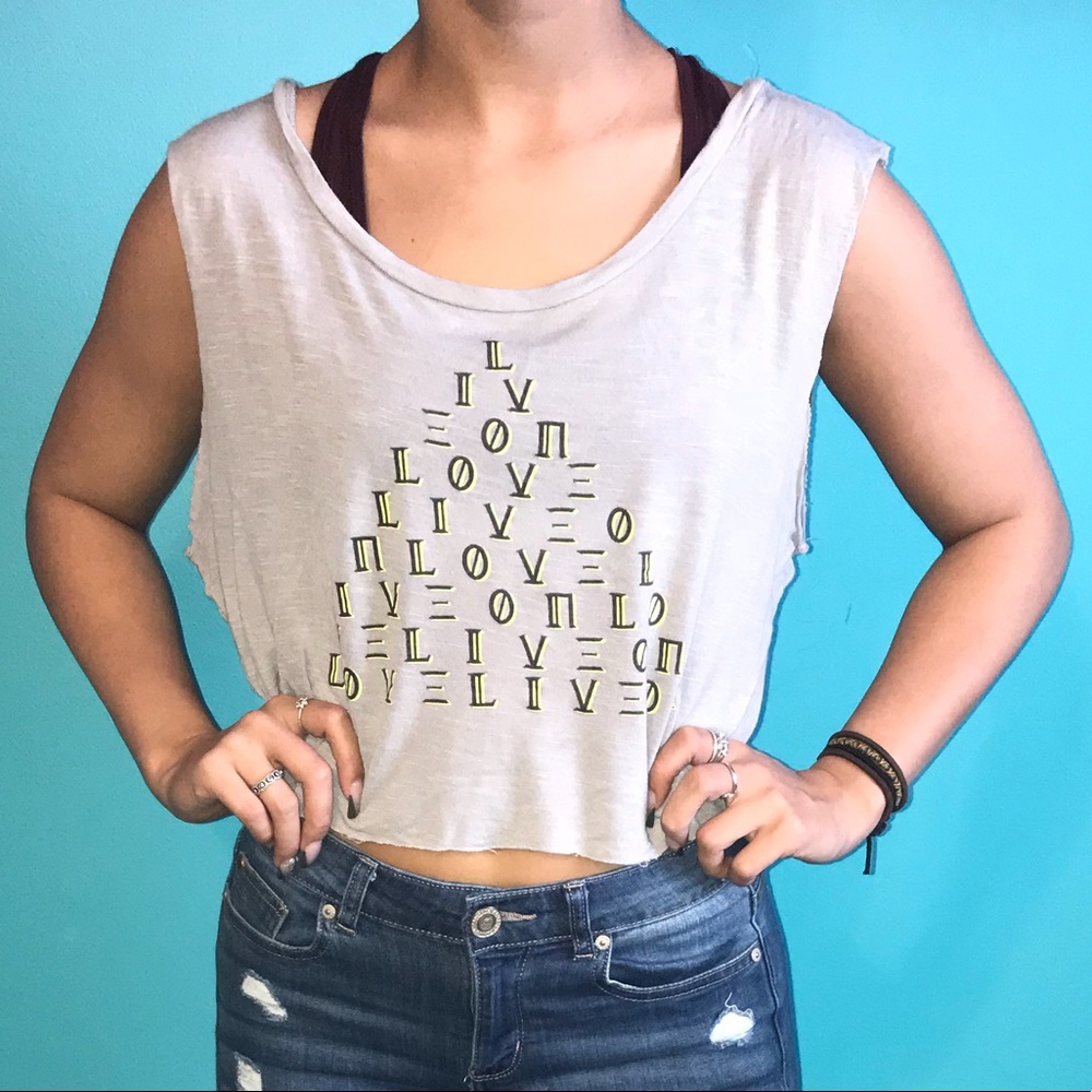 Cropped muscle shirt